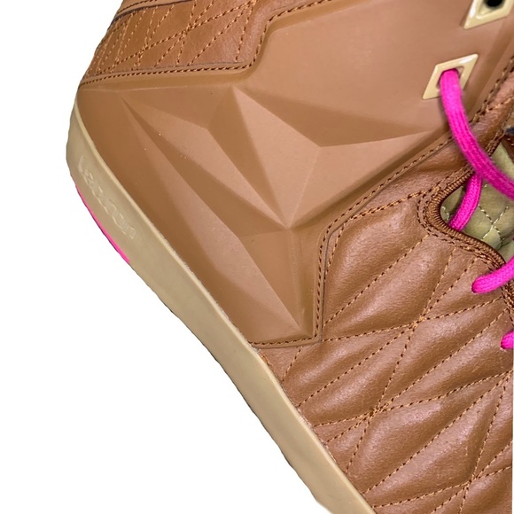 NIKE Lebron XI NSW Lifestyle 616766 200 Hazelnut Size 14 - Picture 4 of 11